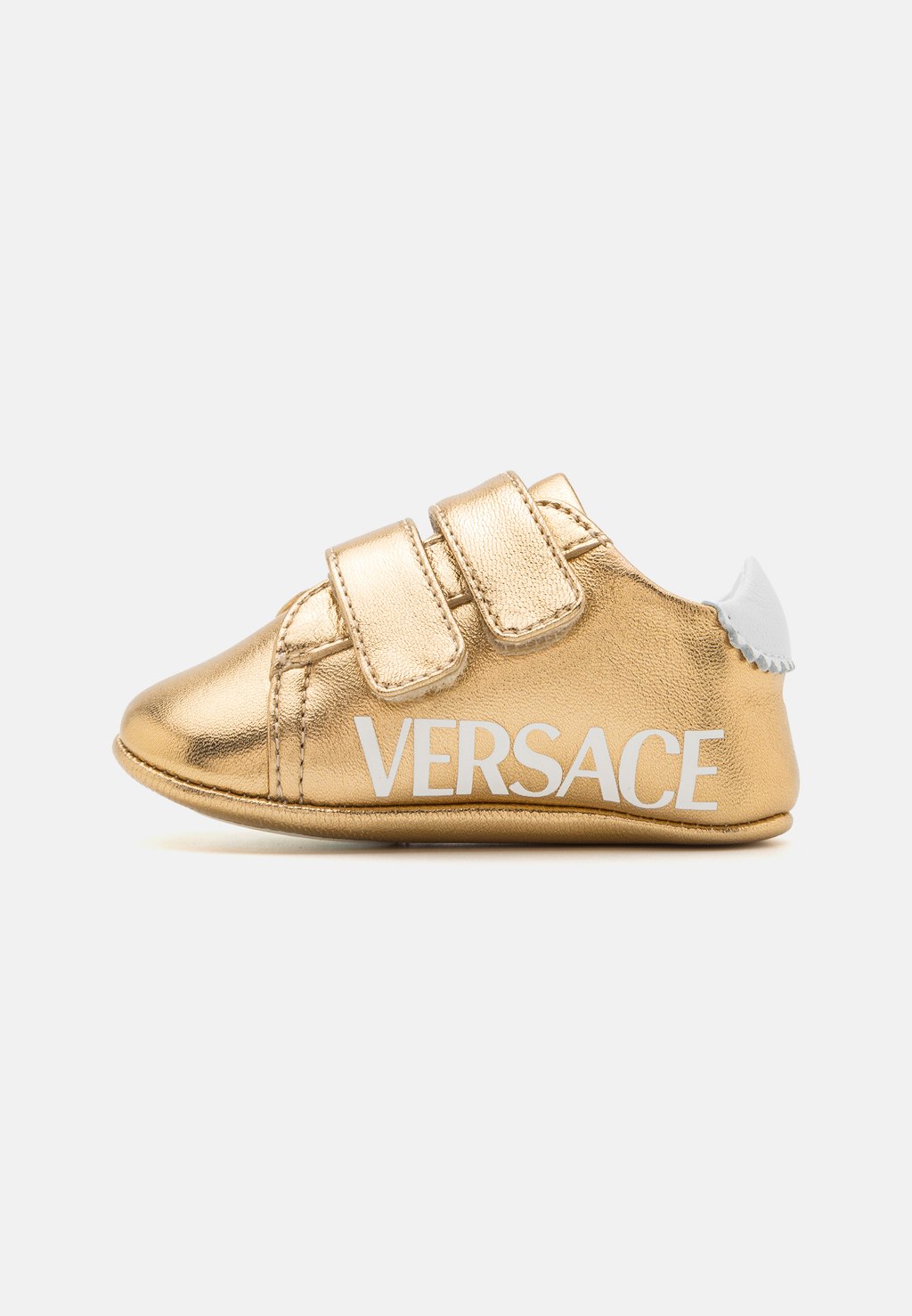 цена Туфли для ползания UNISEX Versace, цвет gold/white