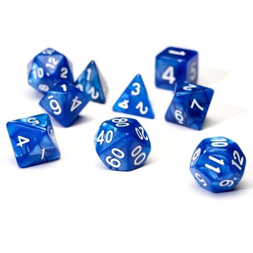 

Игровые кубики Pearl Blue Poly Set Sirius Dice