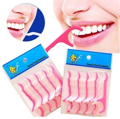 Зубочистки для зубной нити Зубочистки для зубной нити 48 шт., Dental очиститель языка с держателем зубной нити inna