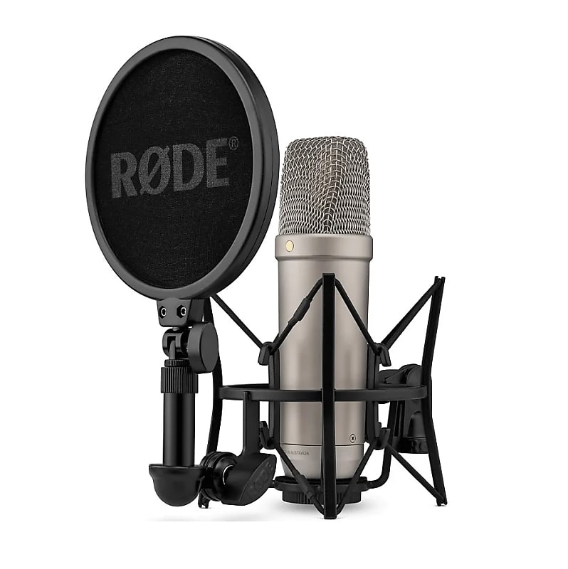 цена Студийный конденсаторный микрофон RODE Rode NT1 5th Generation Condenser Microphone, SM6 ShockMount, Pop Filter, Silver