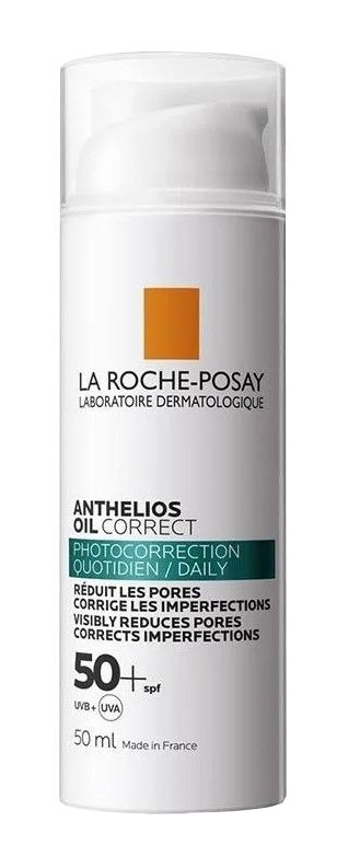 цена La Roche-Posay Anthelios Oil Correct SPF50+ защитный крем с фильтром, 50 ml