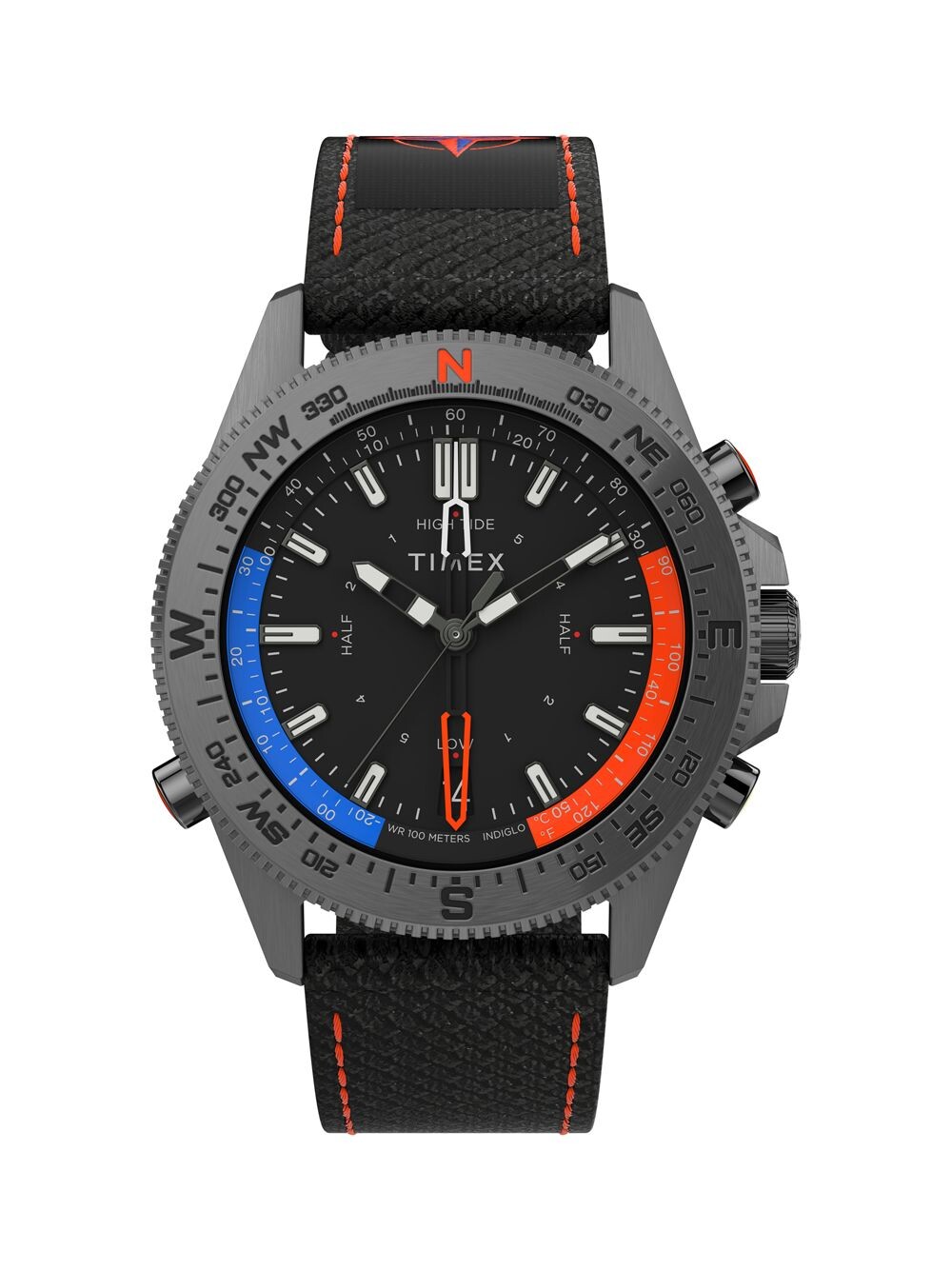 

Часы Expedition North Tide-Temp-Compass, черные, 43 мм Timex, черный