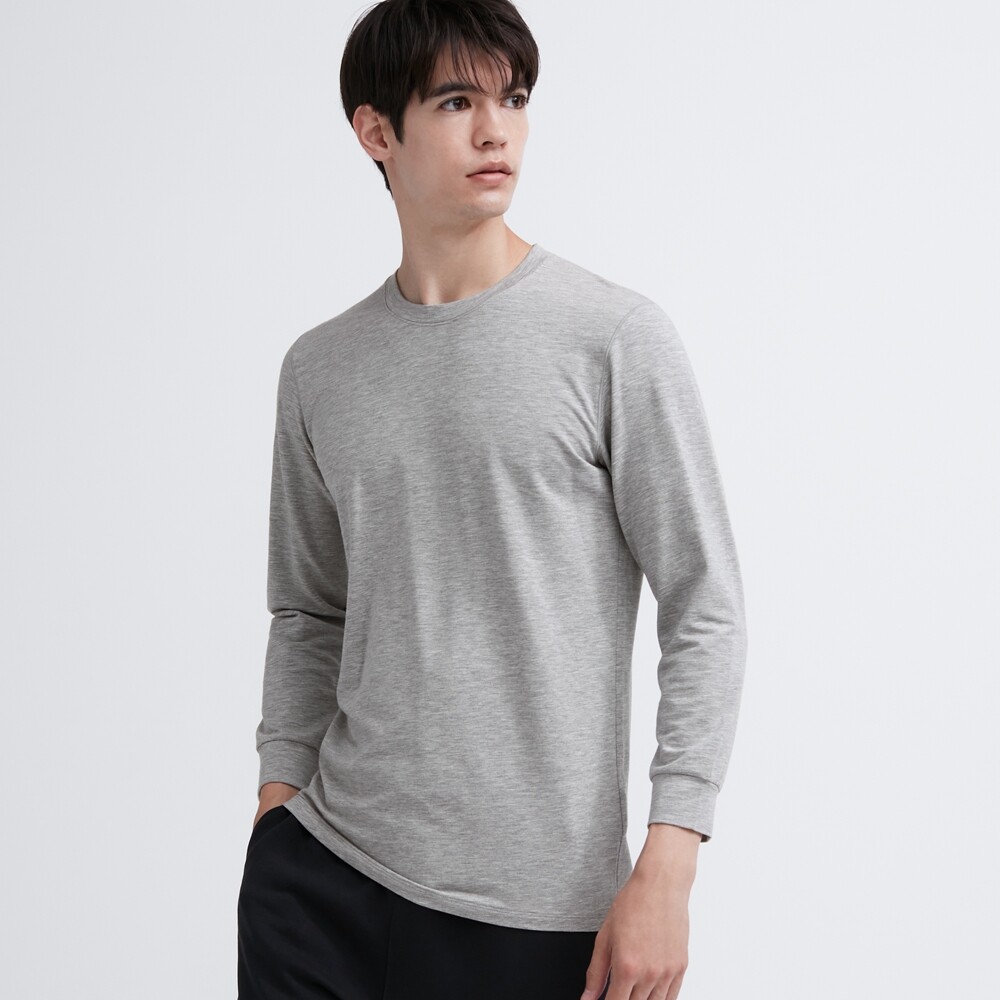 

Мужская футболка Uniqlo HEATTECH хлопковая, серый