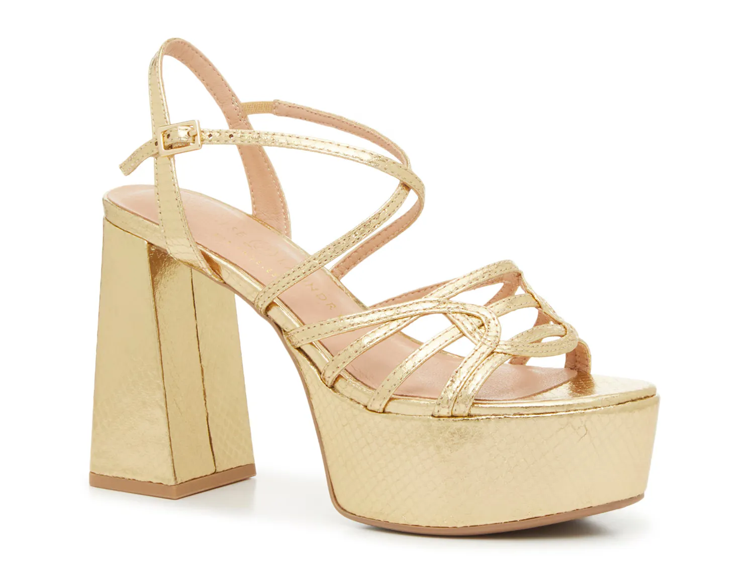 

Сандалии No Prob Platform Sandal Chinese Laundry, золотой/металлик