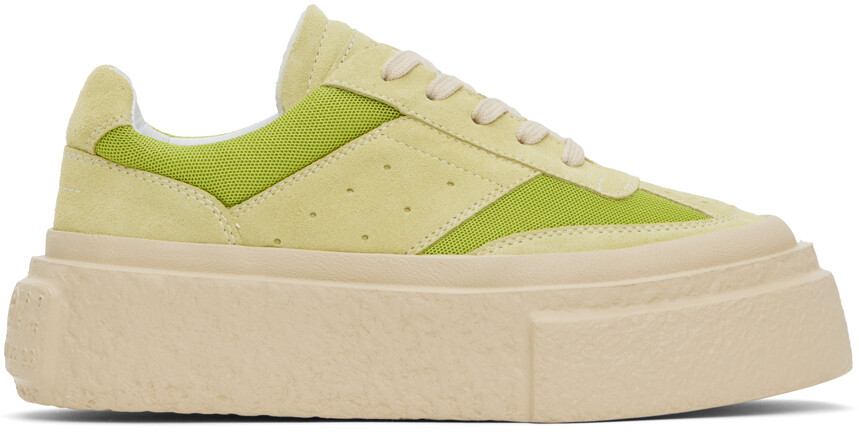 

Зеленые кроссовки Crosta London с сеткой Mm6 Maison Margiela, Зеленый, Зеленые кроссовки Crosta London с сеткой Mm6 Maison Margiela