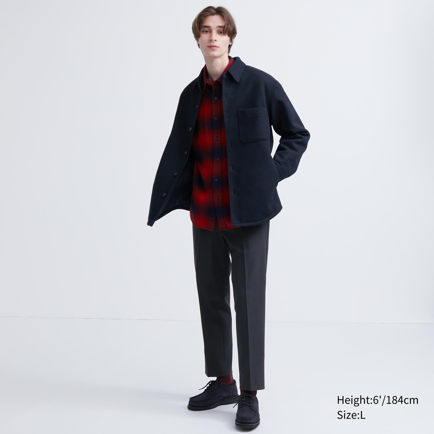 

Брюки UNIQLO длинной по щиколотку, темно-синий