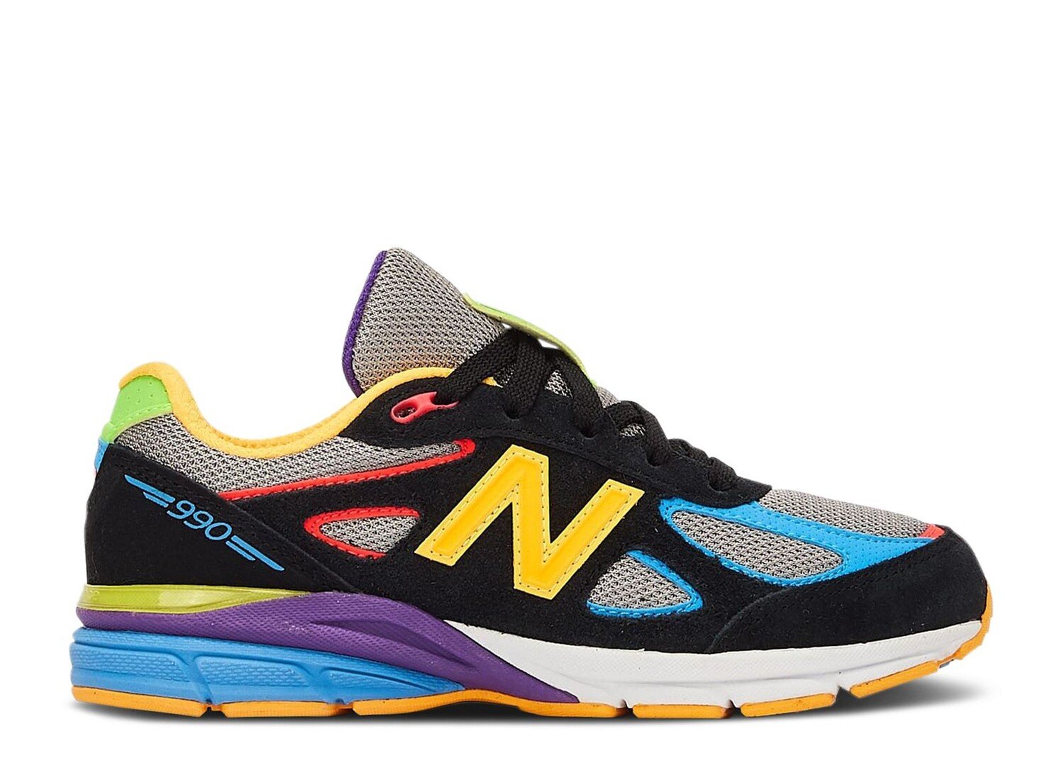 

Кроссовки New Balance Dtlr X 990V4 Little Kid 'Wild Style 2.0', черный