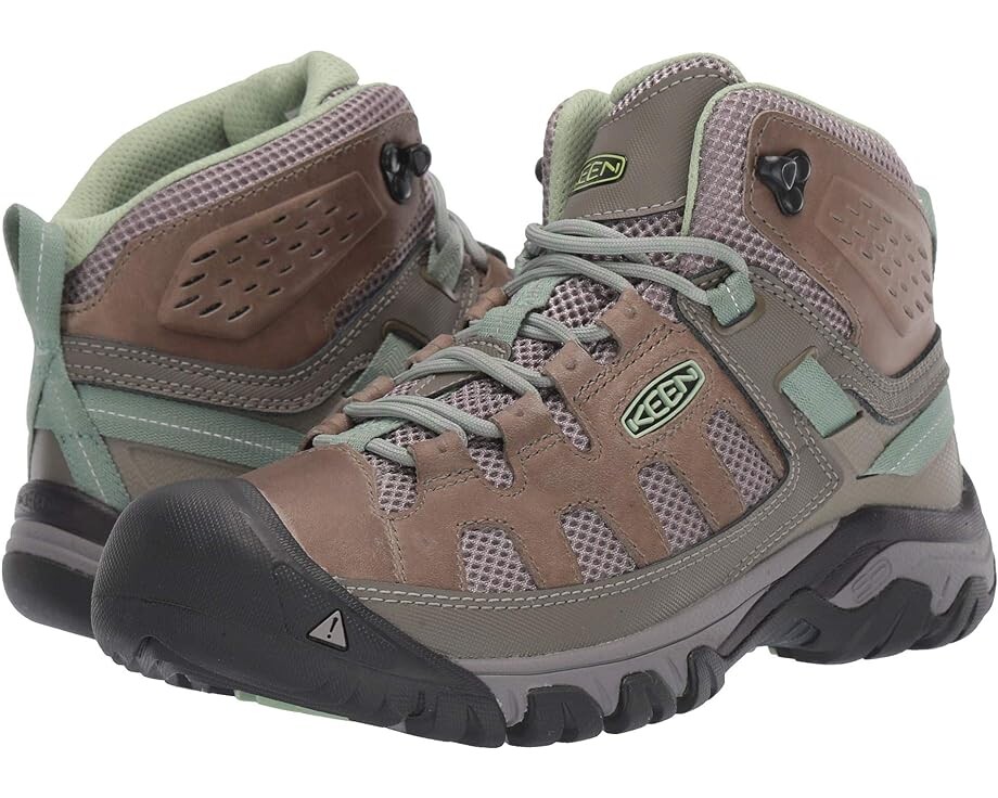 

Походные ботинки KEEN Targhee Vent Mid, цвет Fumo/Quiet Green