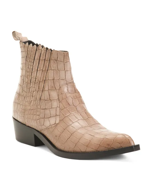 

Кожаные ботинки Rieti в стиле вестерн «Сделано в Италии» La Canadienne, серо-коричневый