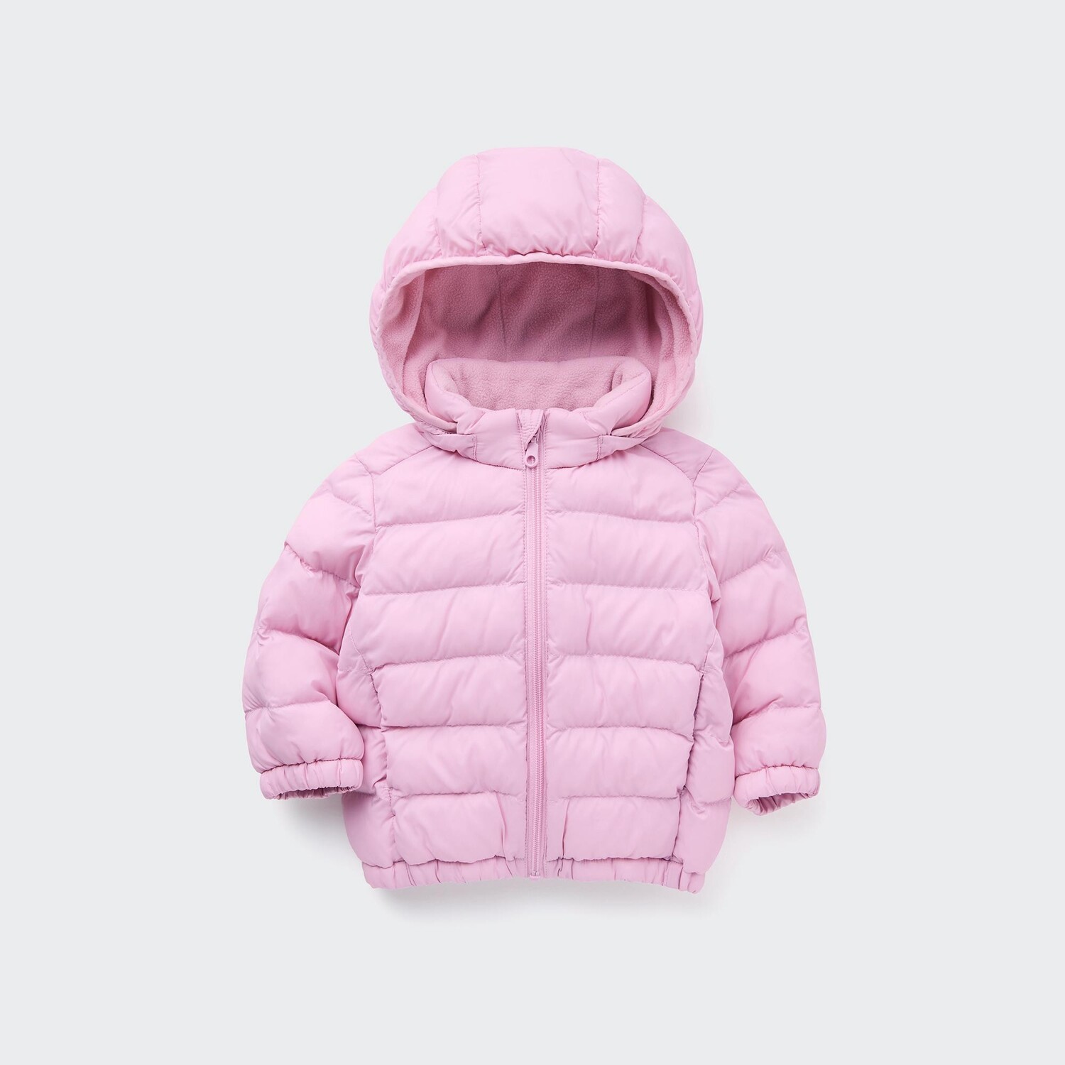 

Теплая моющаяся парка на молнии для малышей Uniqlo, розовый
