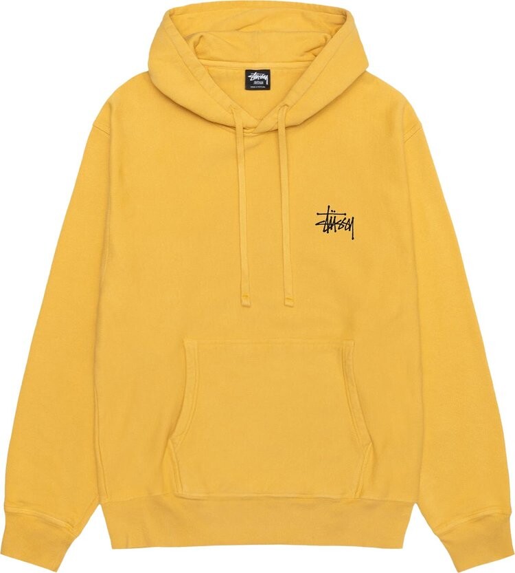 

Худи Stussy Basic Pigment Dyed 'Honey', желтый