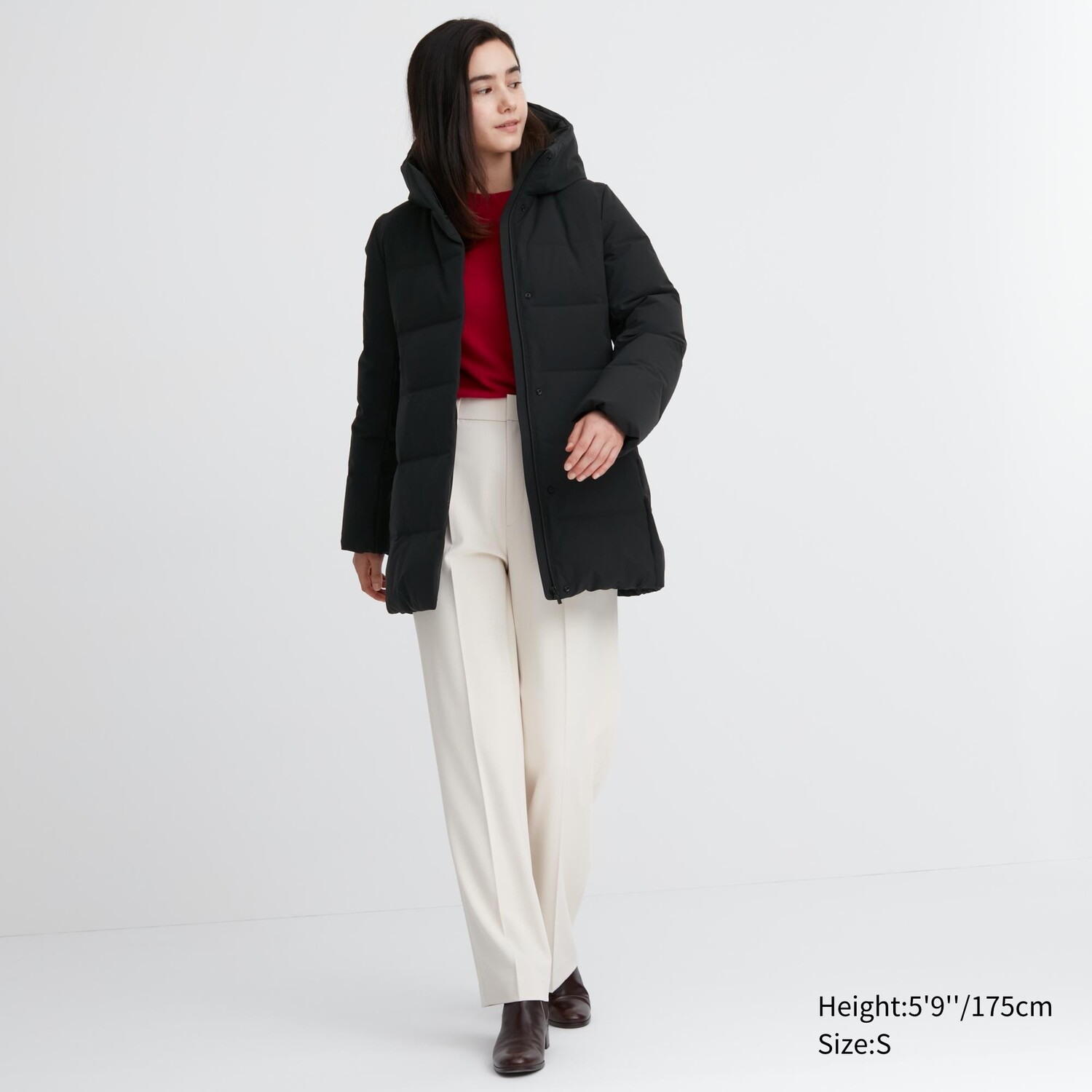 

Пальто UNIQLO пуховое, черный