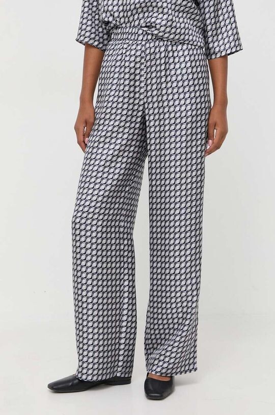 

Шелковые брюки Max Mara Leisure, серый