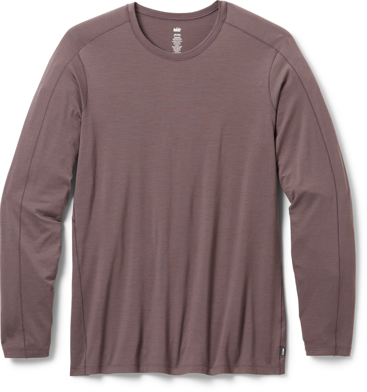 

Базовый топ Merino 185 с длинными рукавами — женские размеры больших размеров REI Co-op, коричневый
