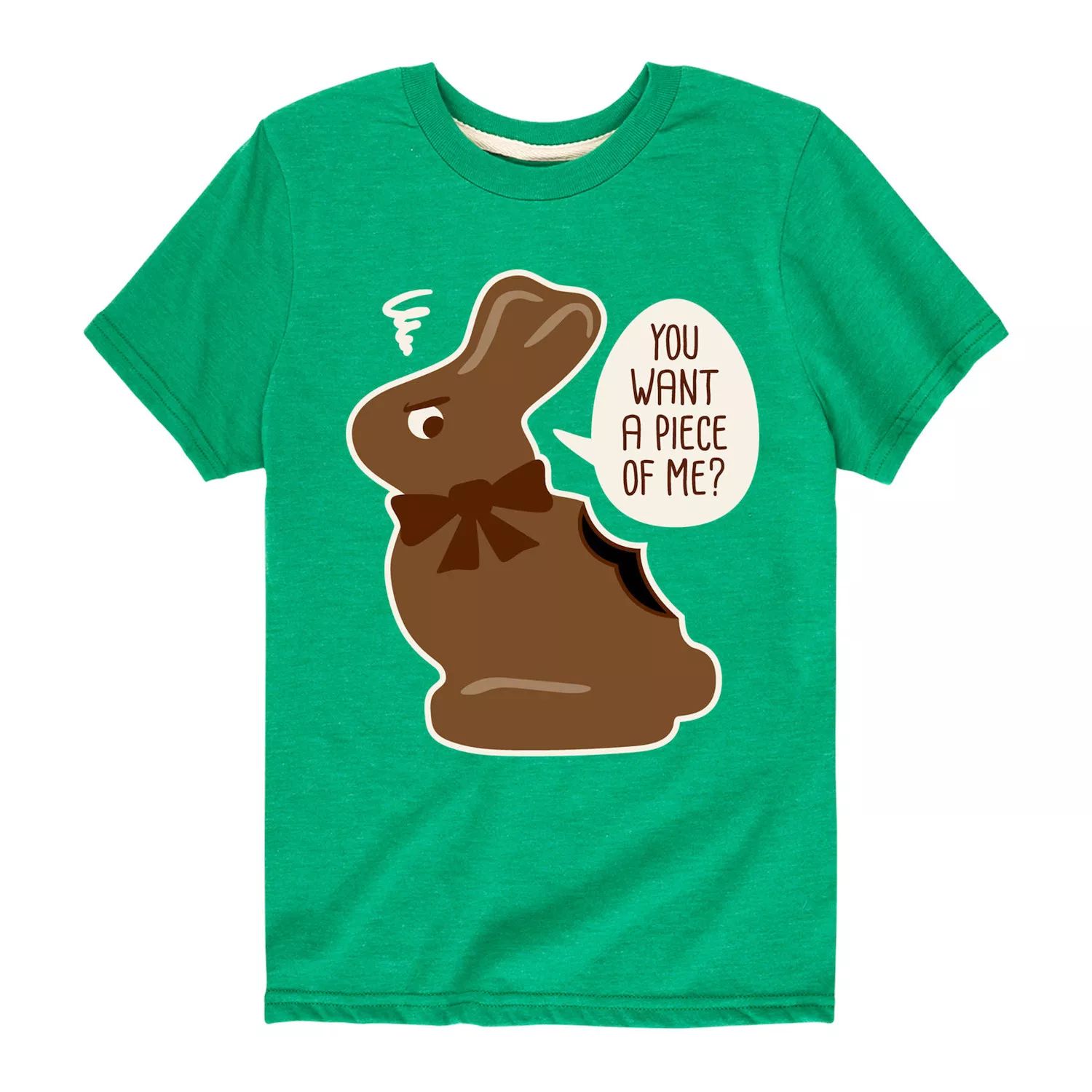 

Футболка с рисунком «Шоколадный кролик» для мальчиков 8–20 лет Licensed Character, зеленый
