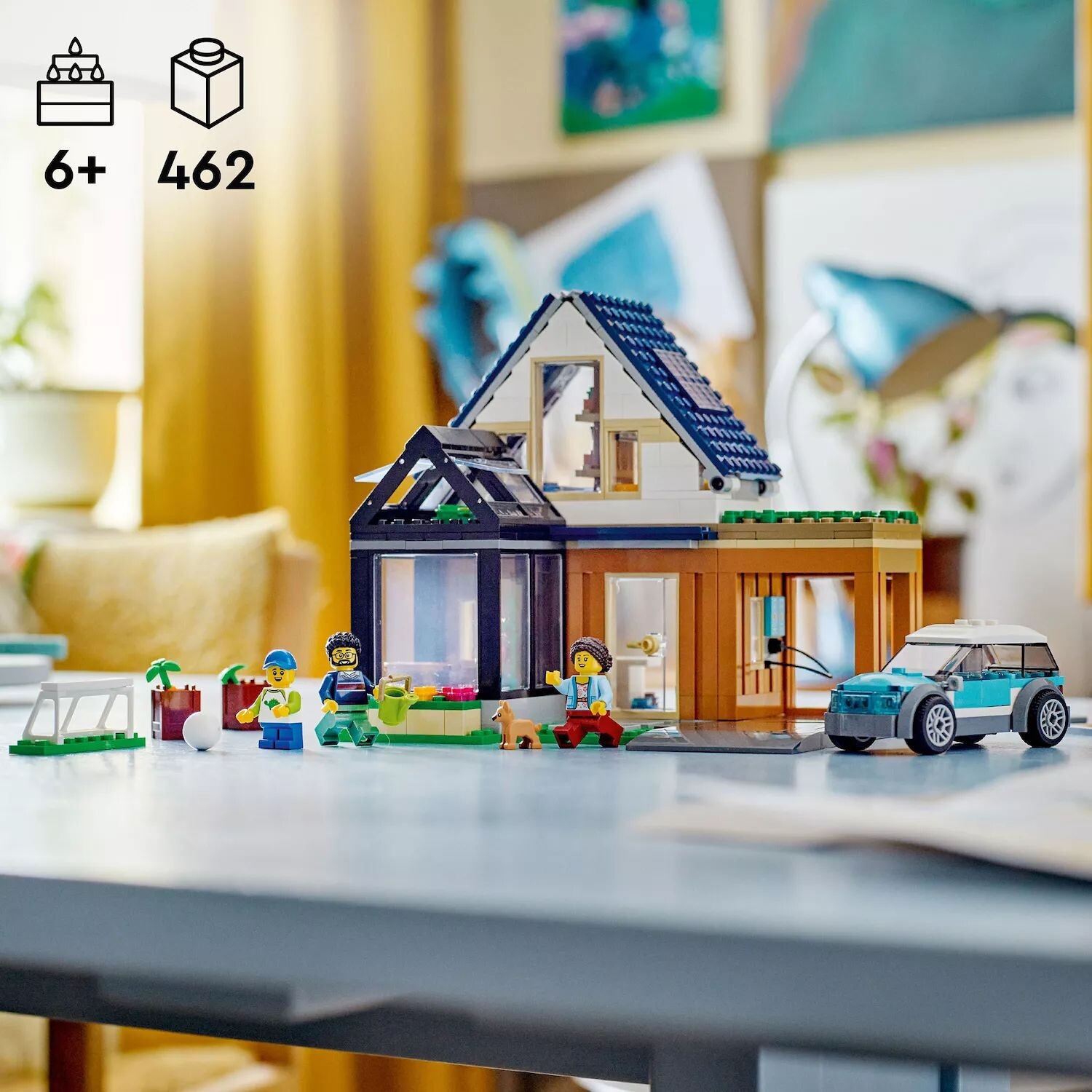 

Набор игрушек LEGO City «Семейный дом и электромобиль» 60398 (462 детали) LEGO