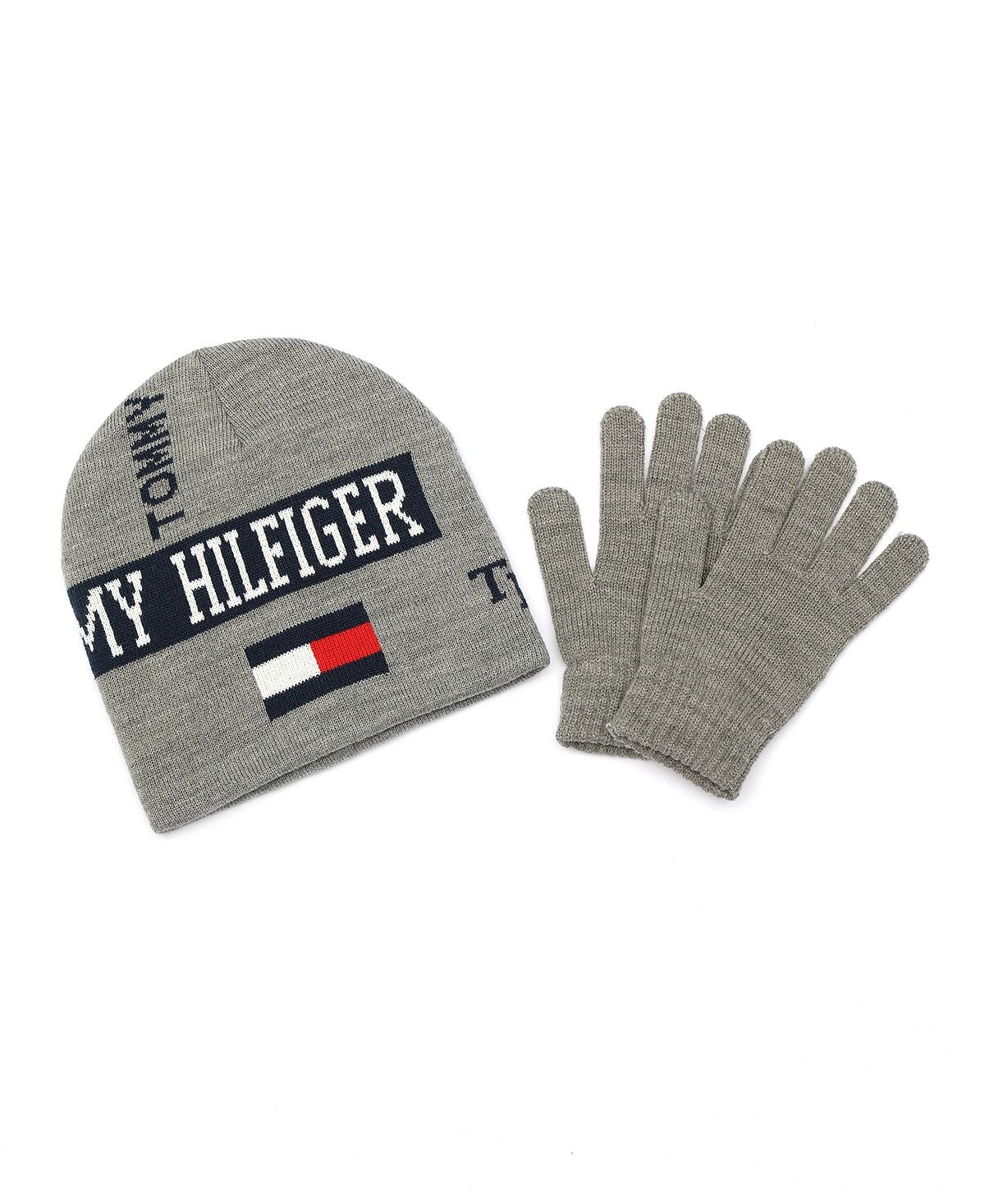 

Двусторонний комплект шапки и перчаток Big Boys с логотипом, 2 предмета Tommy Hilfiger