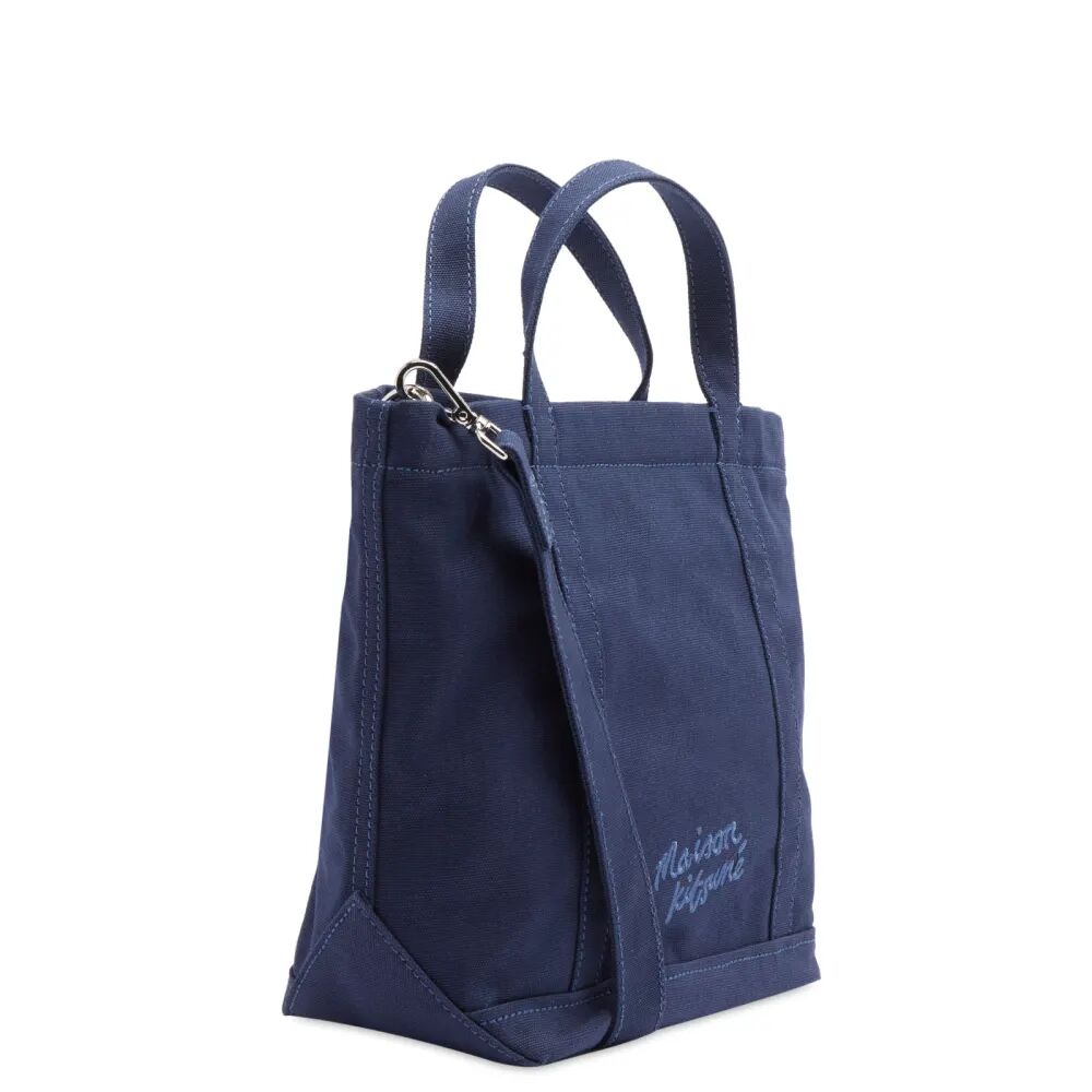 Maison Kitsune Маленькая большая сумка Fox Head, синий
