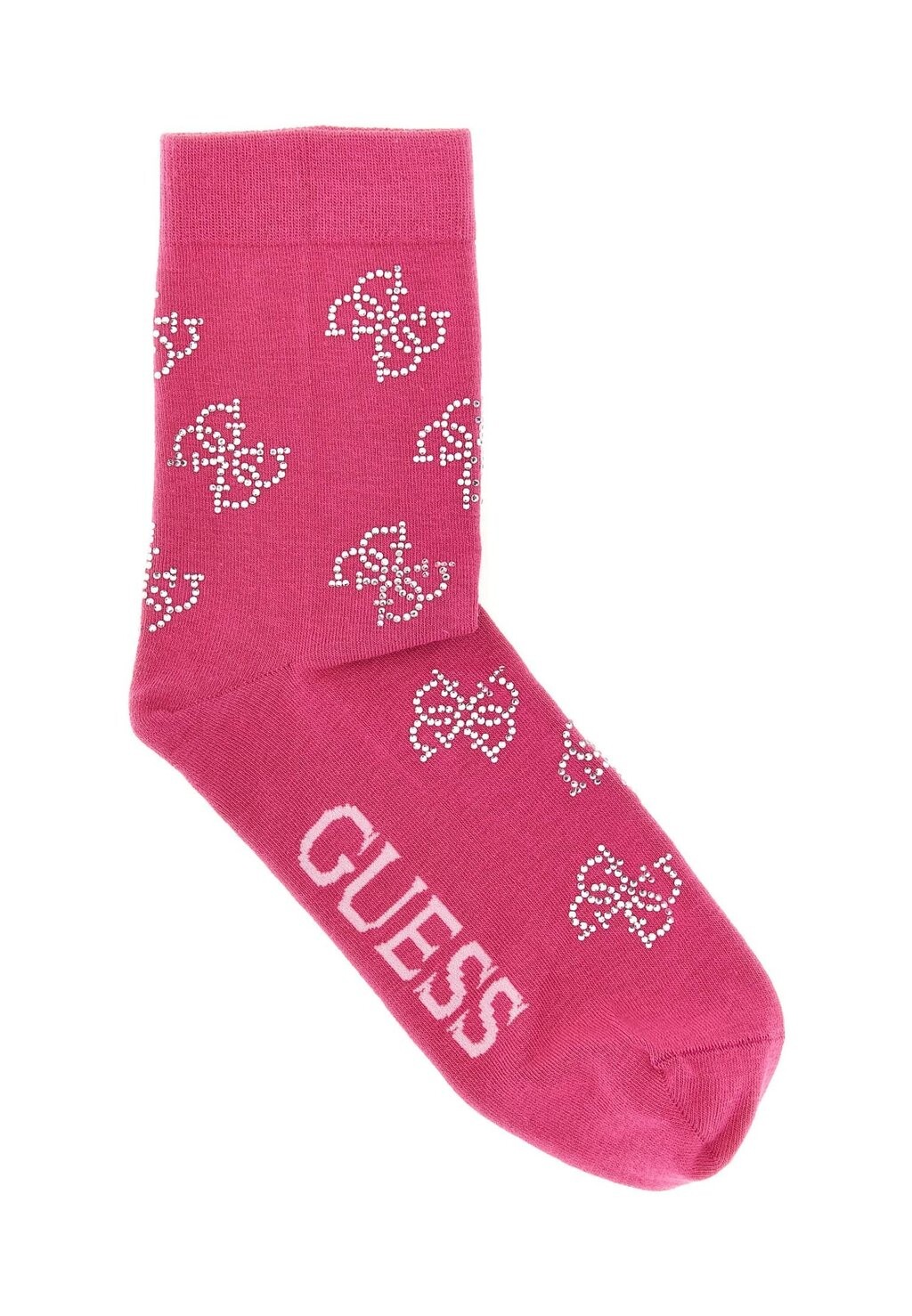 

Носки MIT ALLOVER-4G STRASS LOGO Guess, сиреневый
