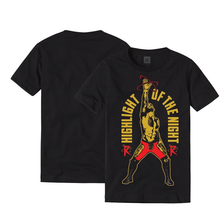 

Футболка с коротким рукавом WWE Authentic Ricochet, черный
