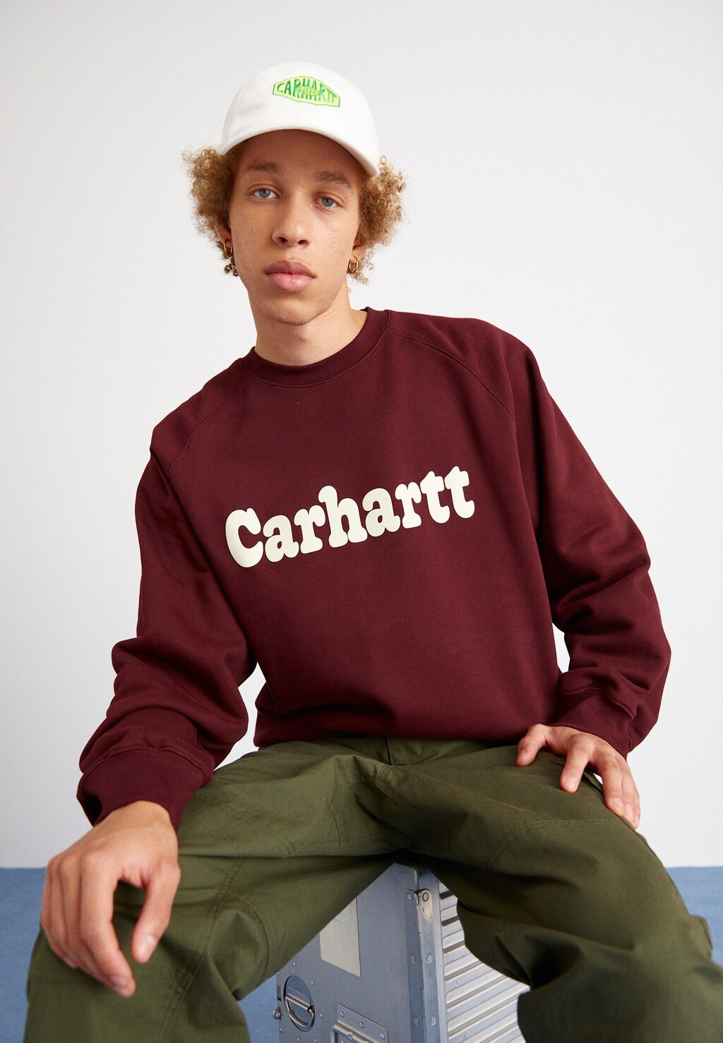 

Толстовка BUBBLES Carhartt WIP, цвет amarone/wax