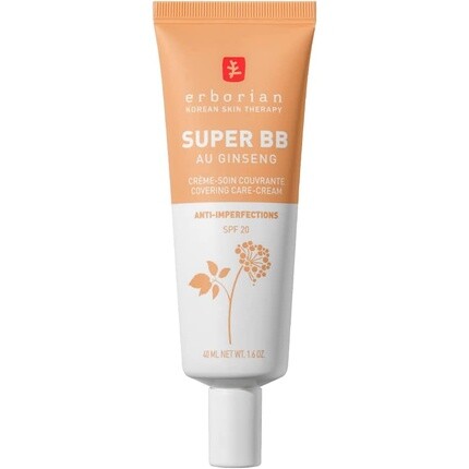 

Крем Super Bb с женьшенем, крем Bb с полным покрытием для кожи, склонной к акне, 40 мл, Erborian