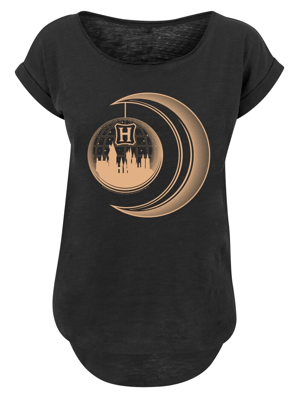 

Рубашка F4NT4STIC Harry Potter Hogwarts Moon, черный
