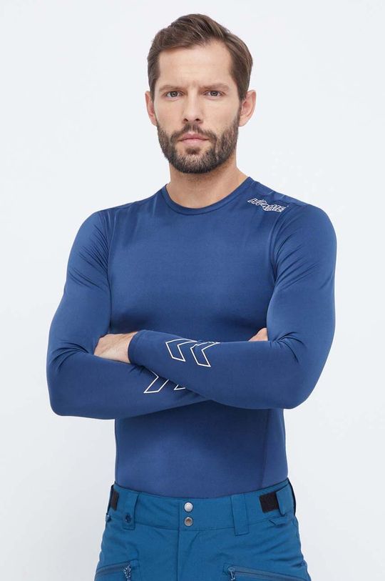 Треккинговый лонгслив Топаз Hummel, темно-синий тренировочная футболка mike hummel темно синий