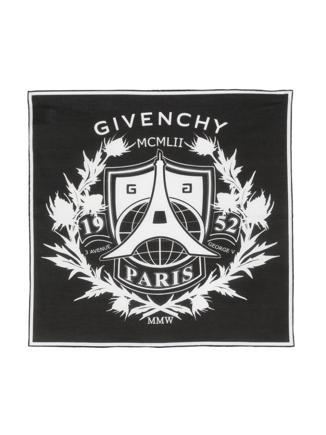 

Givenchy платок с логотипом, черный