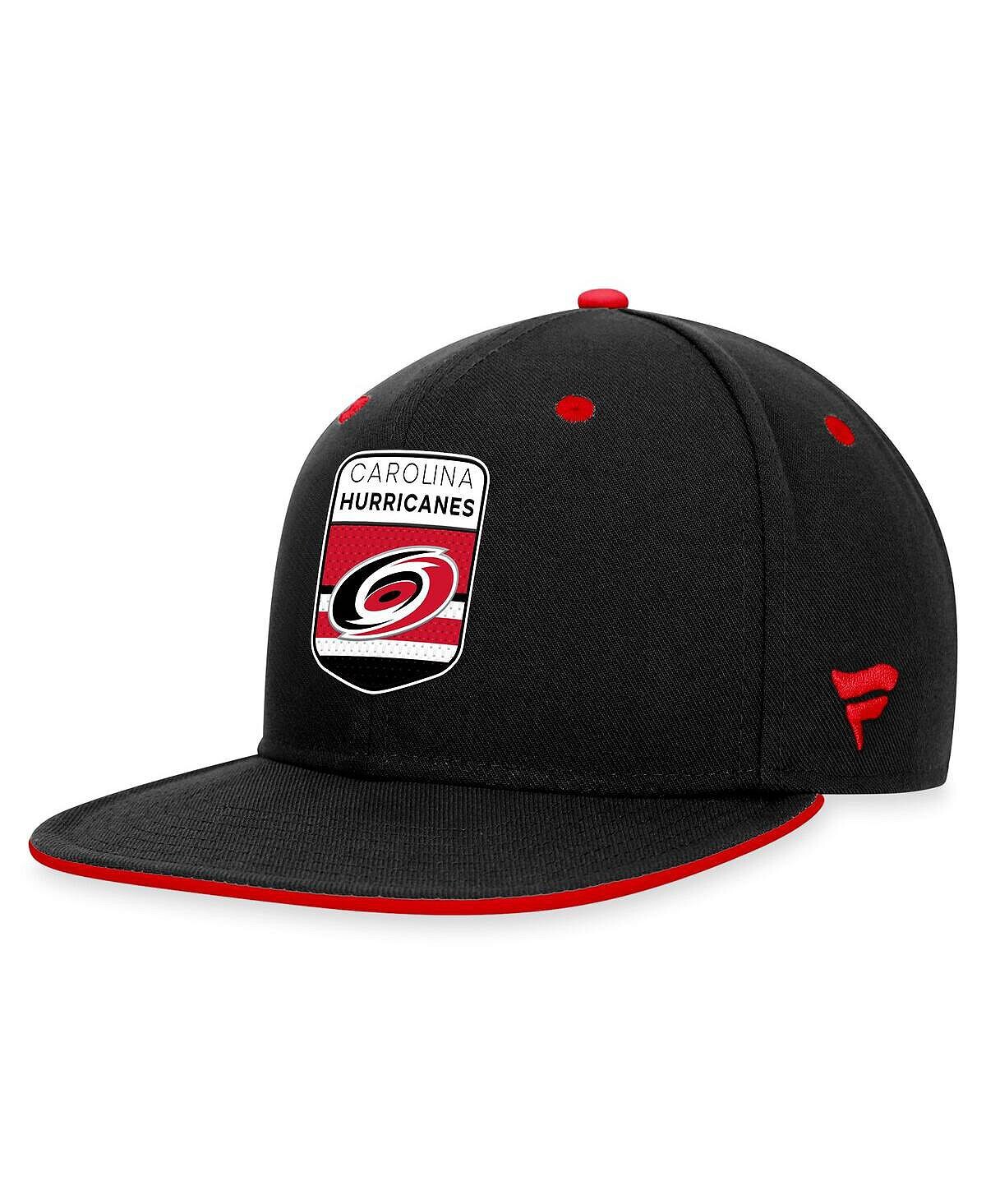 

Мужская черная фирменная кепка Carolina Hurricanes проекта НХЛ 2023 Fanatics