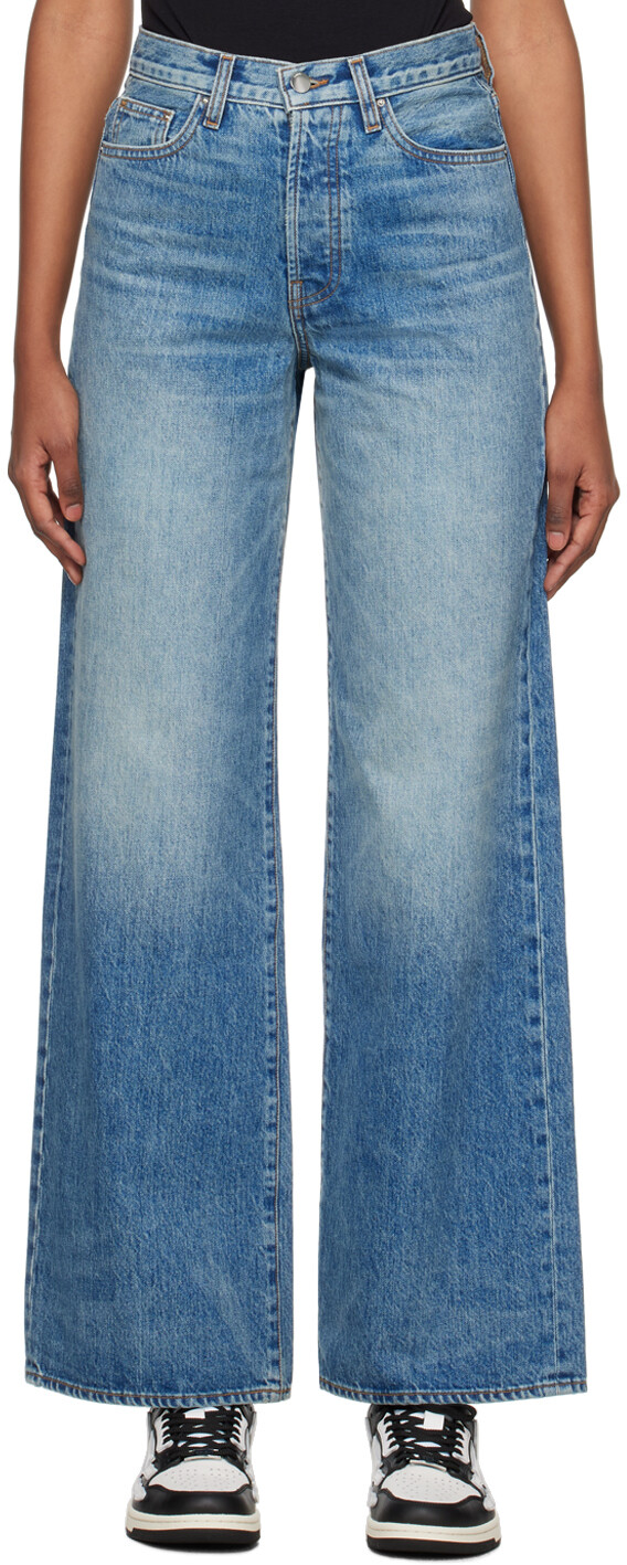 

AMIRI Синие широкие джинсы