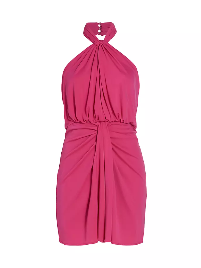 Мини-платье Kaily GatheredvHalter Cinq À Sept, цвет pink dahlia