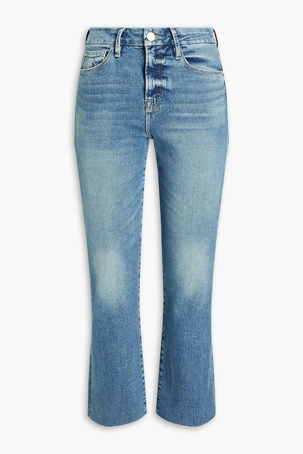Укороченные джинсы Le Crop Mini Boot с завышенной талией FRAME, синий джинсы le crop mini boot jeans smsn frame синий