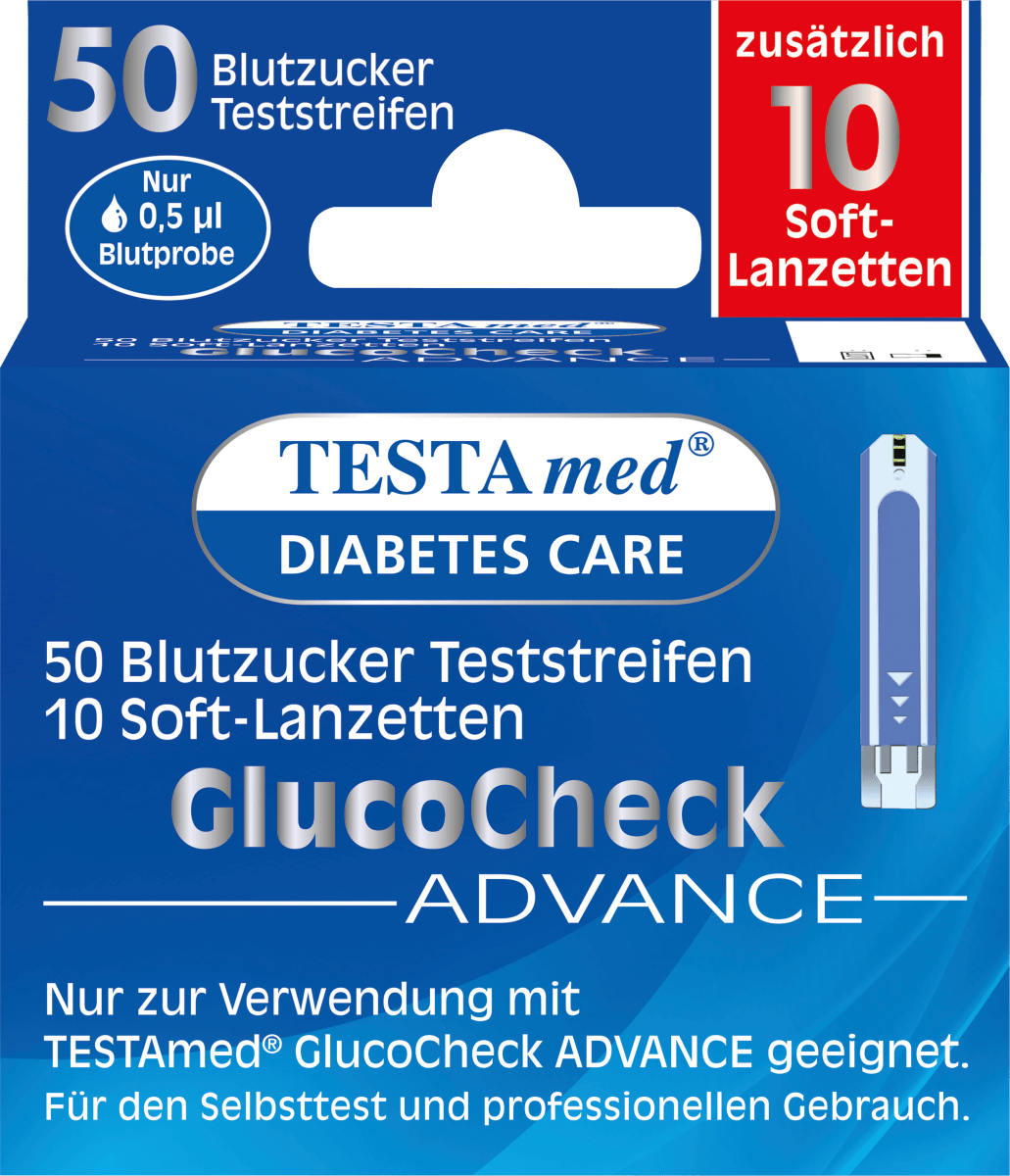 Комбинированная упаковка Glucocheck ADVANCE: 50 тест-полосок для измерения уровня сахара в крови + 10 ланцетов 50 шт. Testa med летняя весенняя удобная дышащая мягкая медицинская обувь для диабетиков кроссовки для диабетиков прогулок регулировка ветра