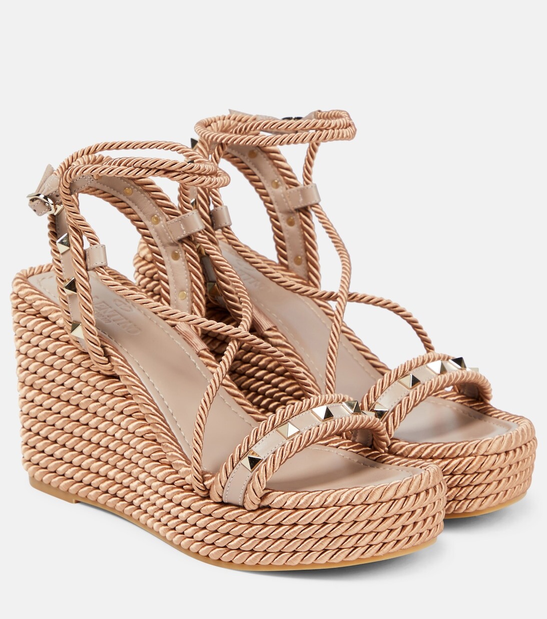 

Эспадрильи Rockstud Valentino Garavani, коричневый