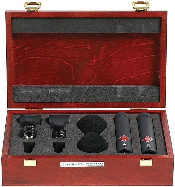 

Микрофон Neumann KM 184 mt Small Diaphragm Cardioid Condenser Microphone Matched Stereo Pair