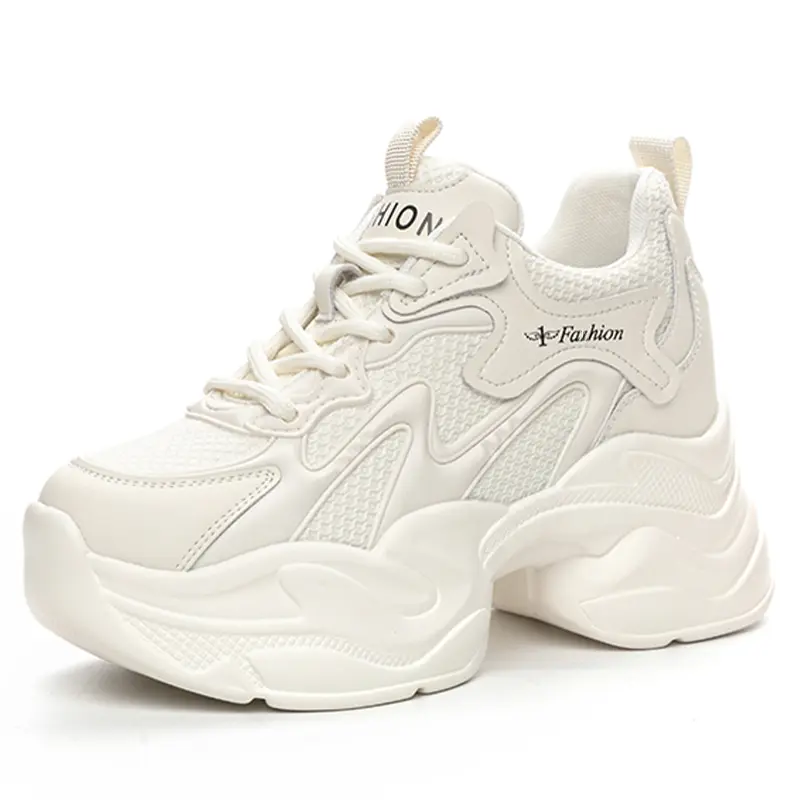 

Кроссовки NRDROFFICIAL Chunky Sneakers Women's Low-top, цвет Rice net