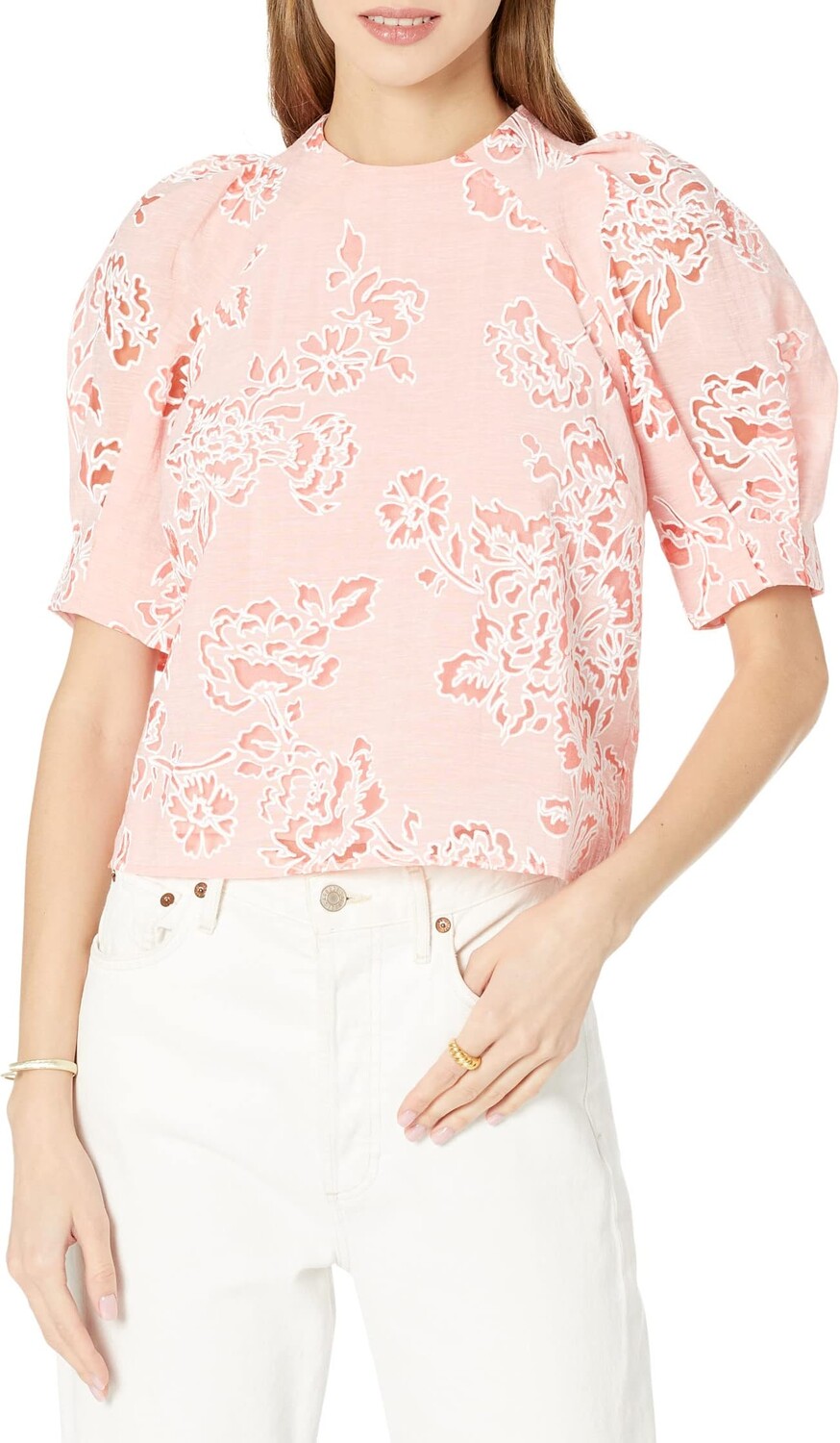 

Блузка Meliiha с пышными рукавами Ted Baker, коралловый