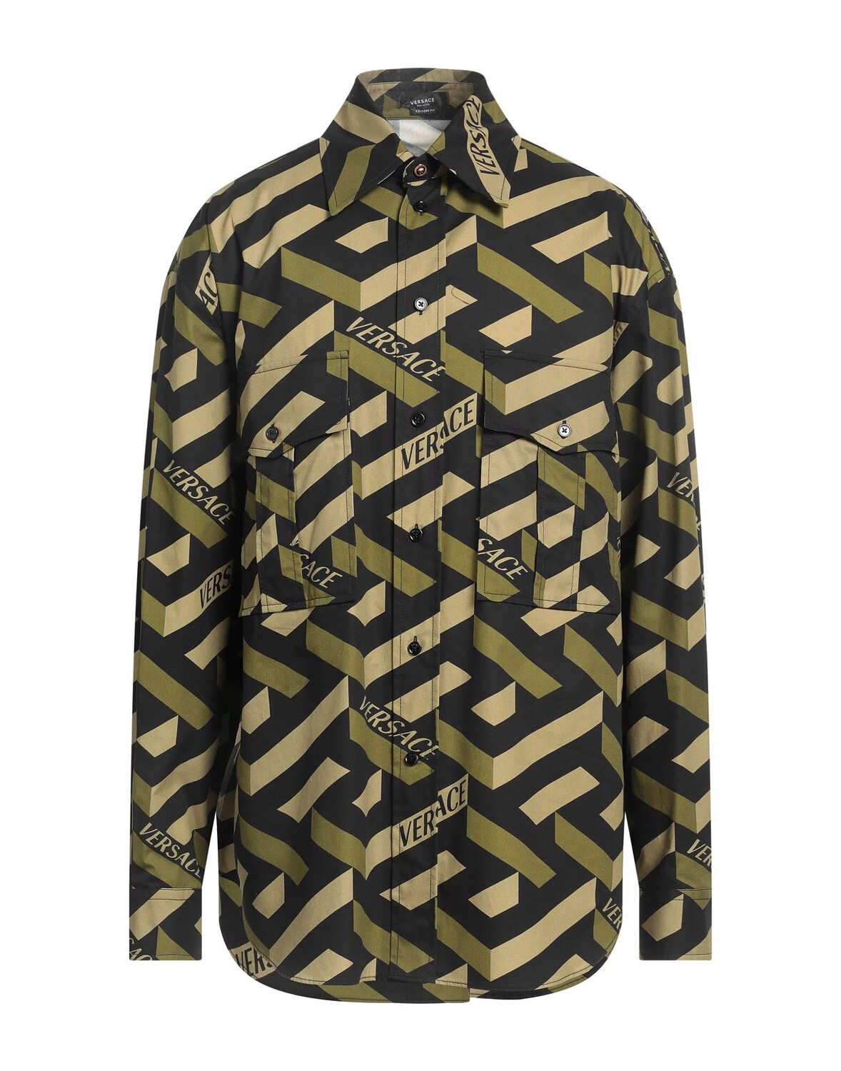 

Рубашка Versace, зеленый
