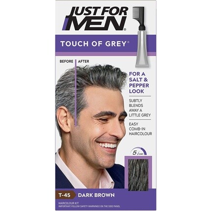 

T45 Touch Of Grey Краска для волос Темно-коричневый 40G, Just For Men