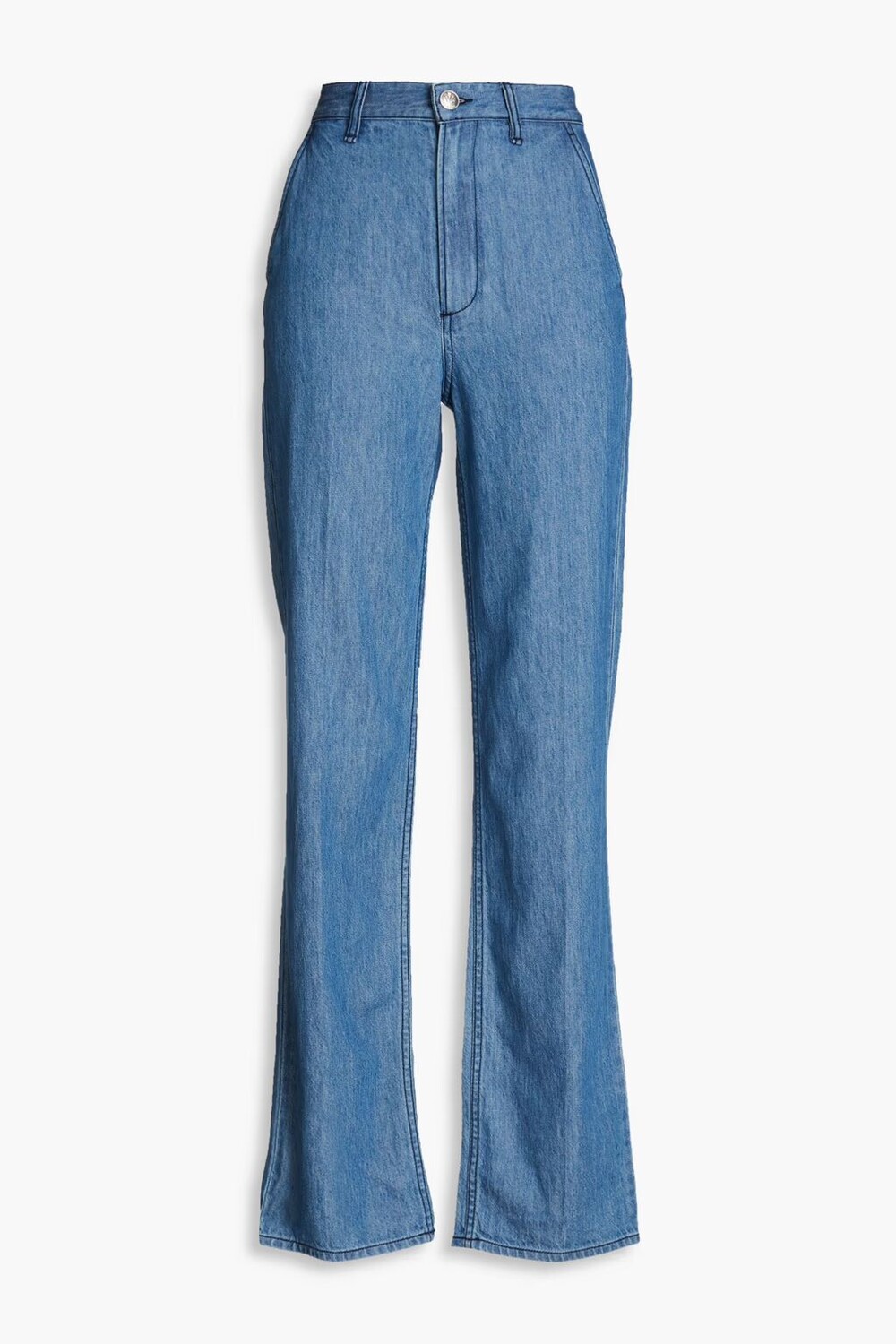 

Прямые джинсы Alex с высокой посадкой Rag & Bone, средний деним