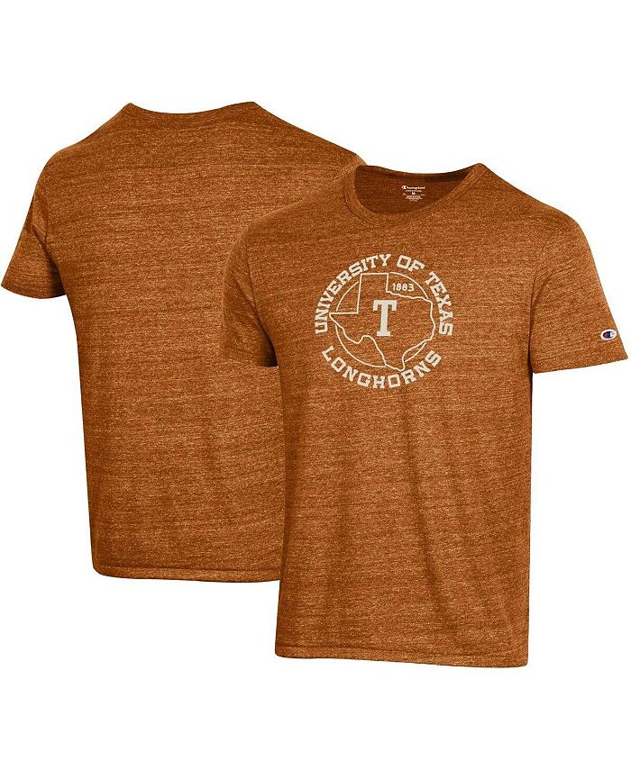 

Мужская футболка Texas Orange Texas Longhorns Vault State Tri-Blend Champion, оранжевый