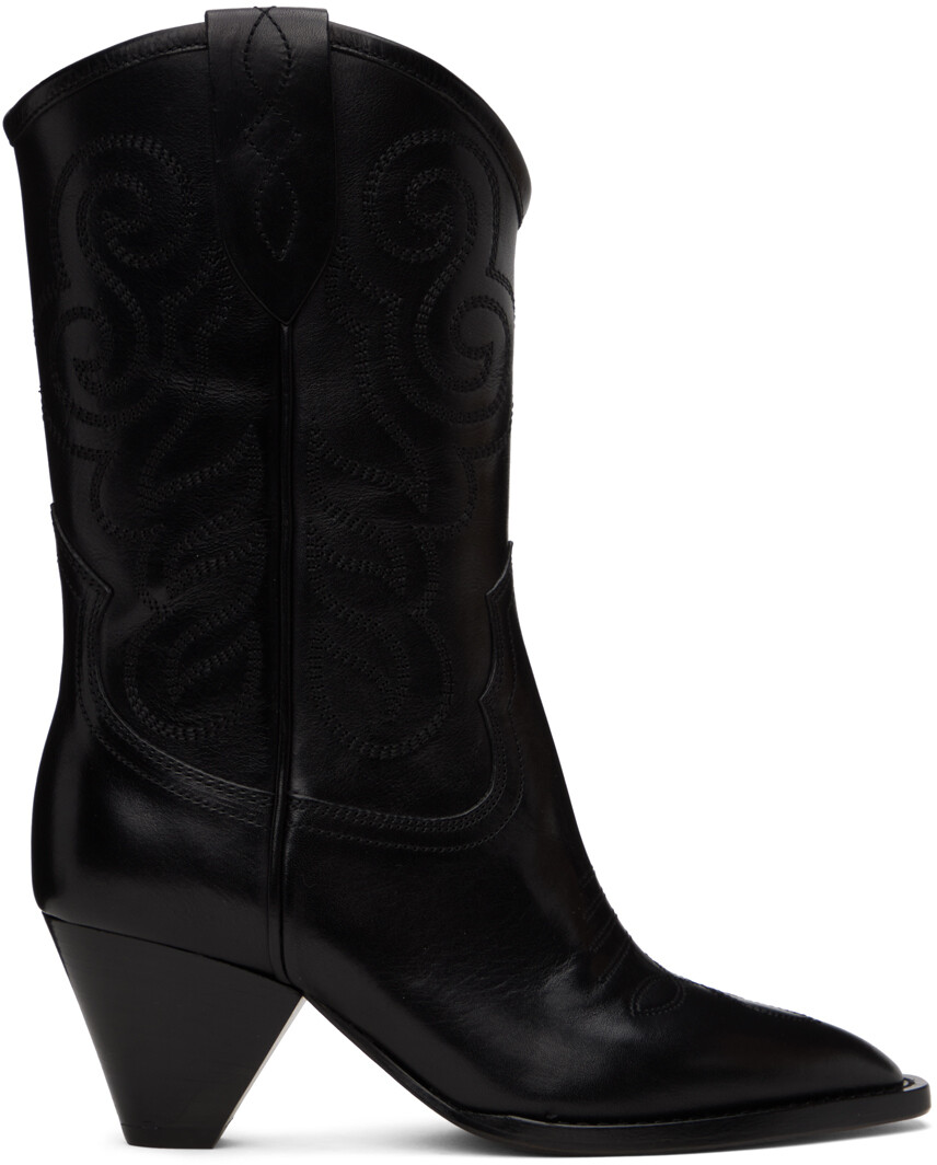 

Черные ковбойские сапоги Luliette Isabel Marant