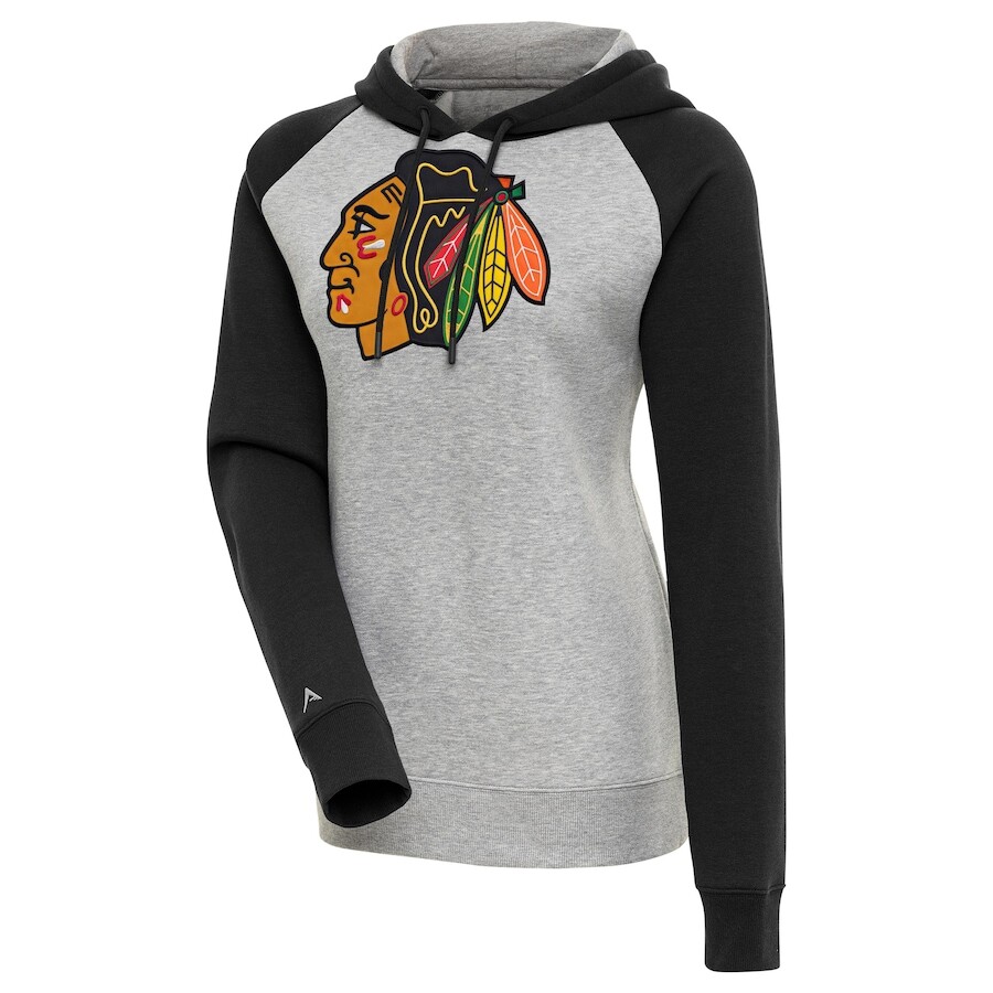 

Пуловер с капюшоном Antigua Chicago Blackhawks, серый
