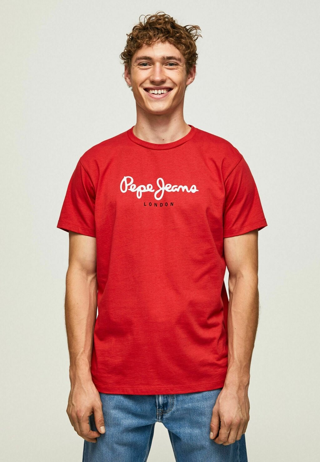 

Футболка с принтом Pepe Jeans, красный