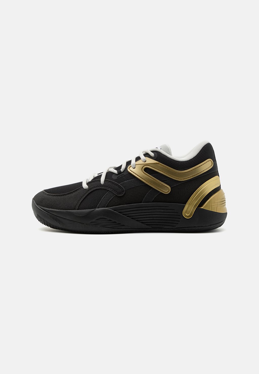 

Баскетбольные кроссовки Trc Blaze Court Puma, цвет black/sedate gray/white/metallic gold