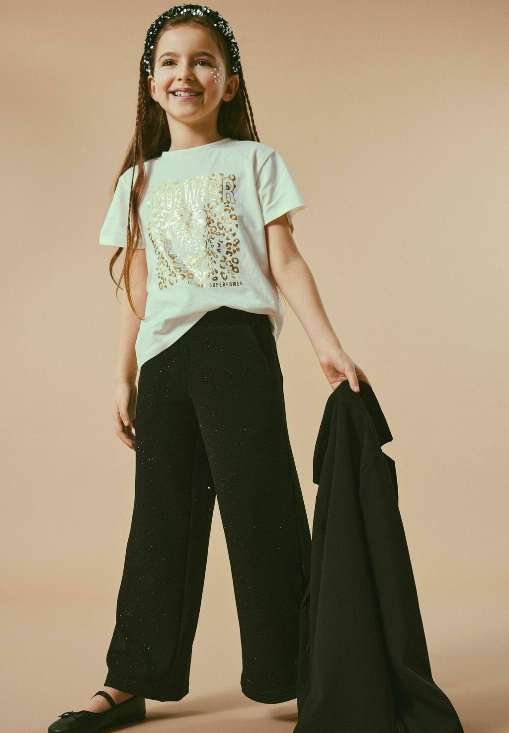 

Брюки Wide Fit Name it, черный
