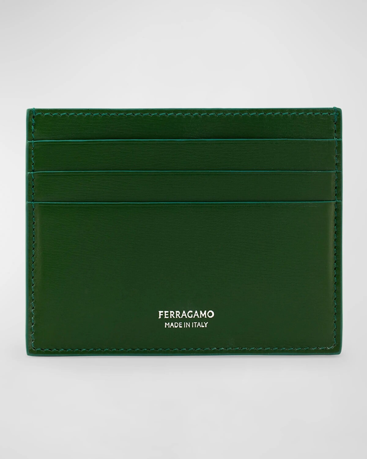 

Мужской кожаный визитница Florence Ferragamo, цвет Forest Gre