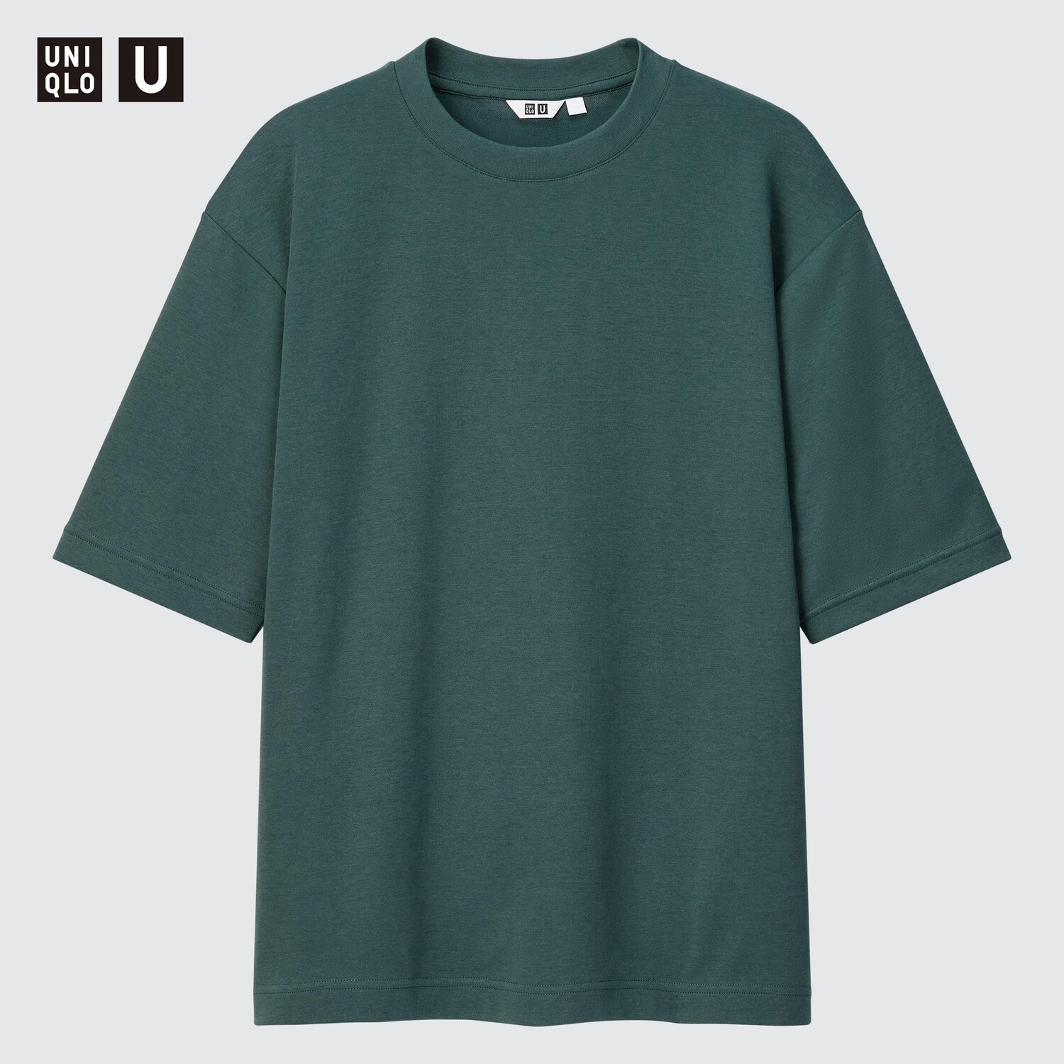

Футболка оверсайз Uniqlo AIRism, оливковый, Зеленый