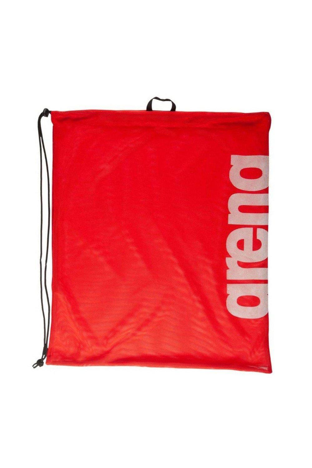 Сетчатая сумка на шнурке для плавания Swim Team Arena, красный сетка для переноски 1 мяча